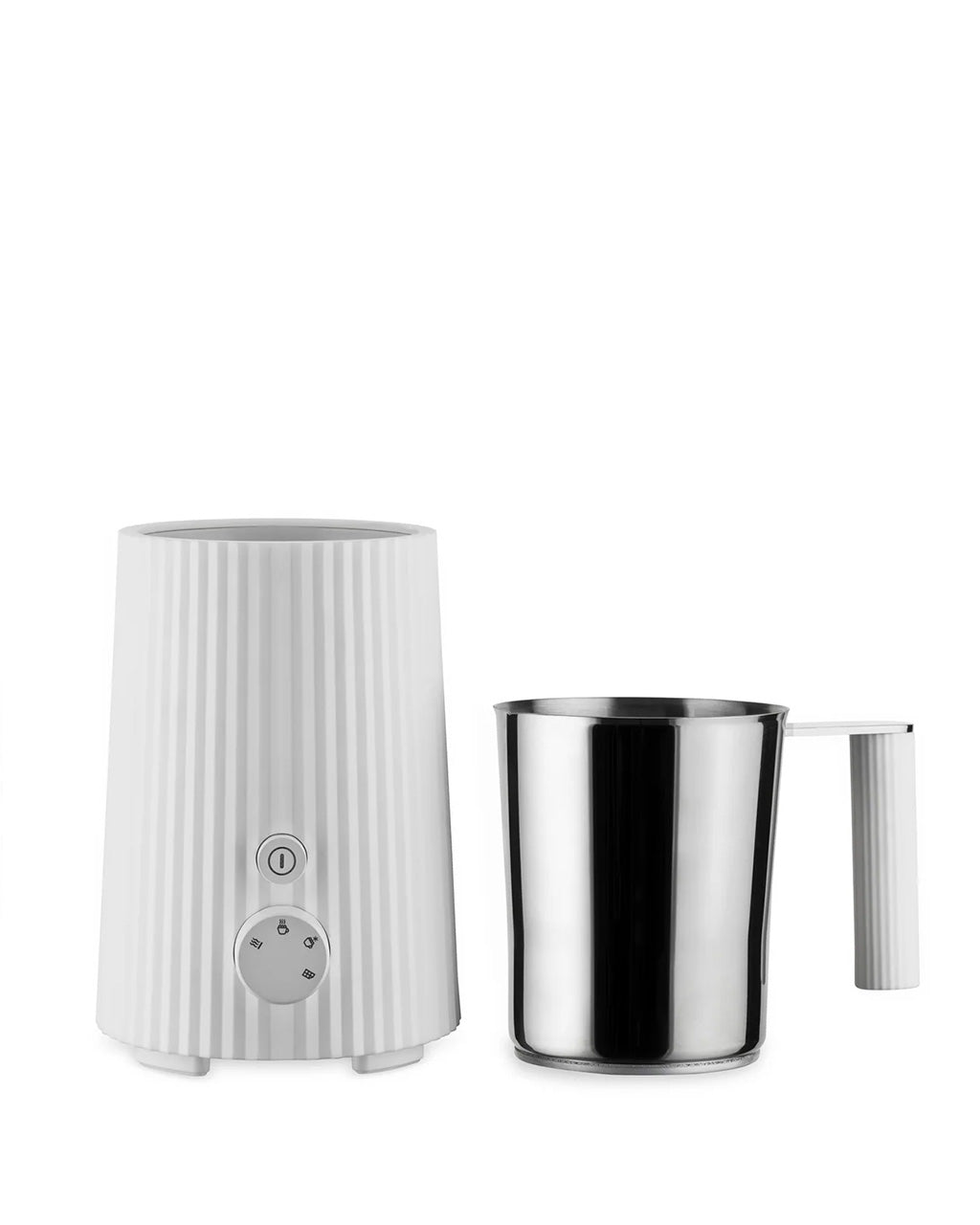 Alessi - Plisse Multi-Function Milk Frother | White