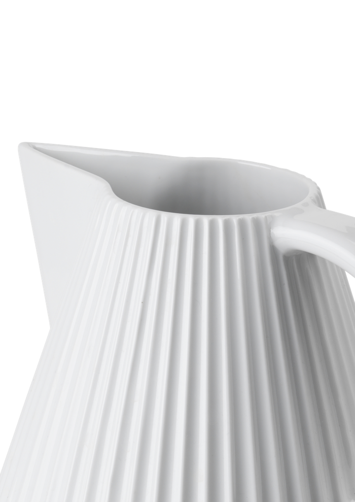 Lyngby Tura Jug Vase, White, 135.3 Oz