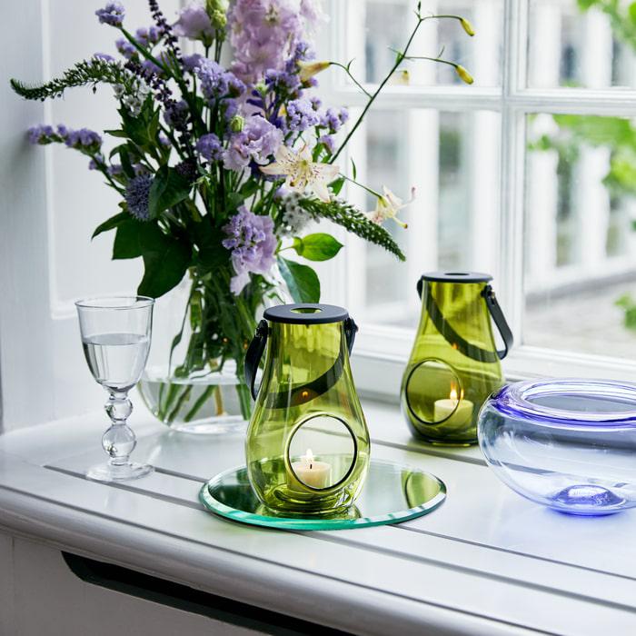 Holmegaard Design With Light Lantern, Olive Green