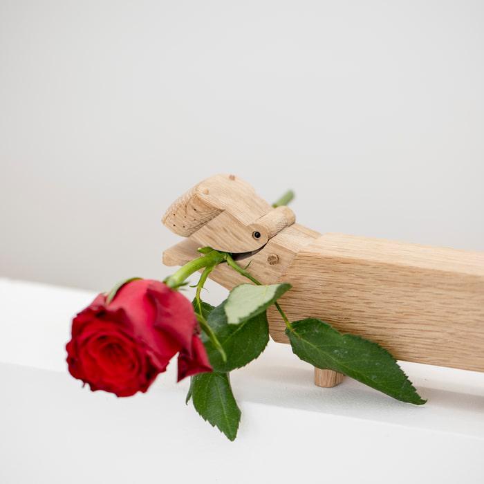 Kay Bojesen Hippo, Oak, H: 3.5"