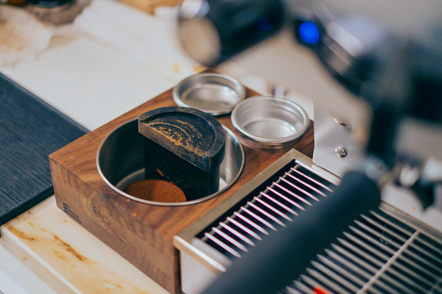 Saint Anthony Industries The Bloc Espresso Knock Box + Tamp Station
