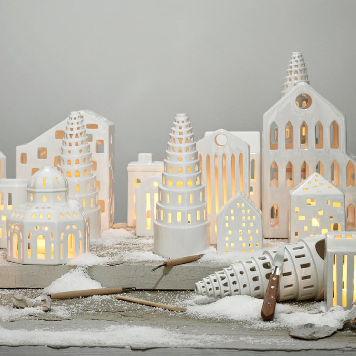 Kähler Urbania Lighthouse High Tower, White, H: 8.9"