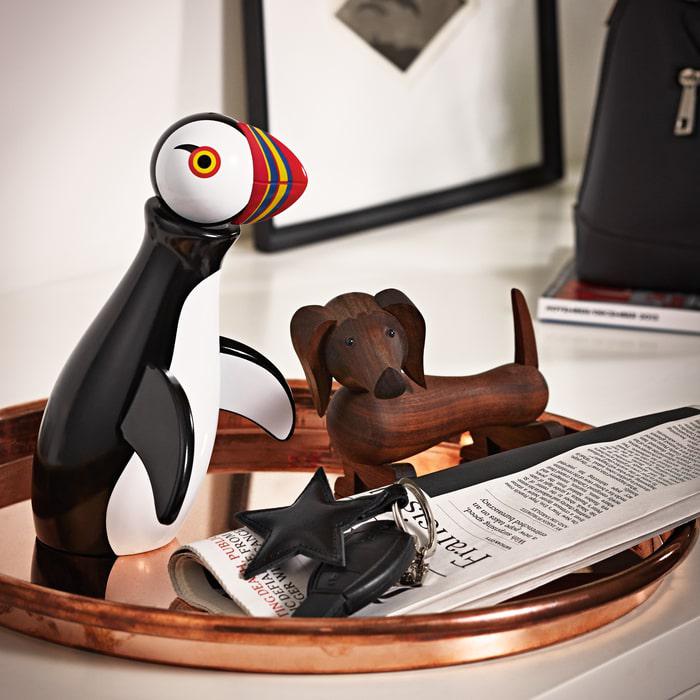 Kay Bojesen Dog, Walnut, H: 4.3"