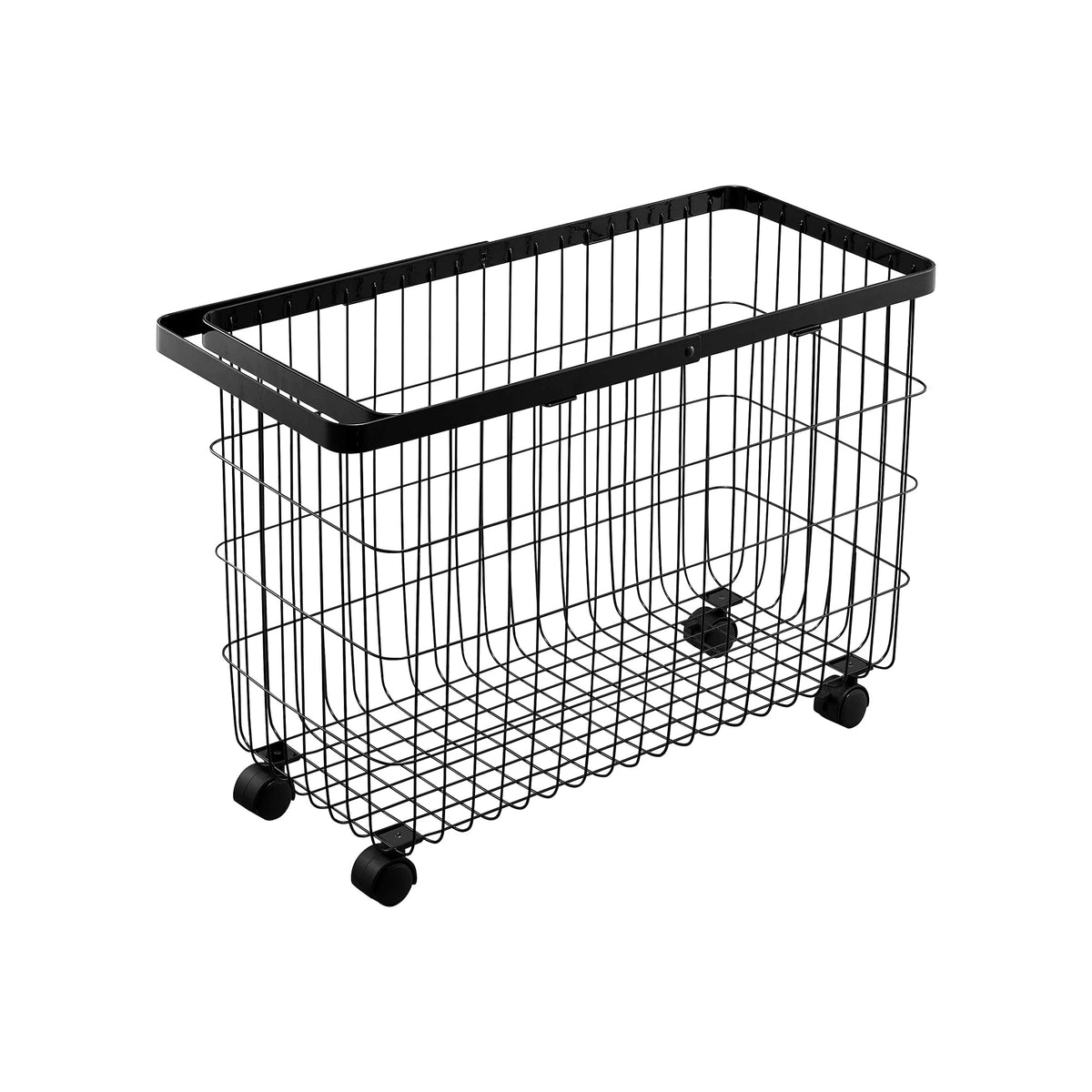 Rolling Wire Basket (14.8" H) - Steel