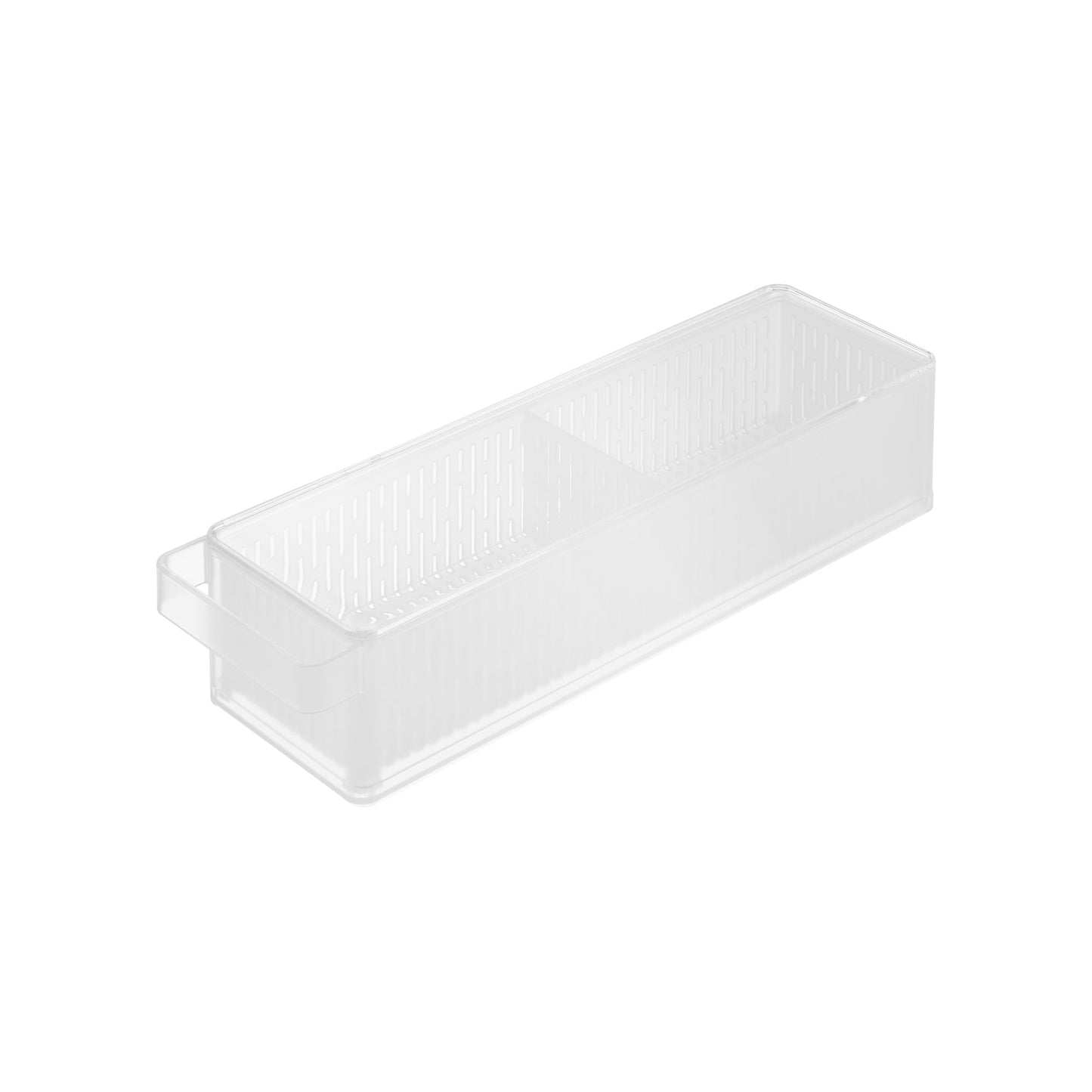 Yamazaki Home Refrigerator Colander with Lid and Divider