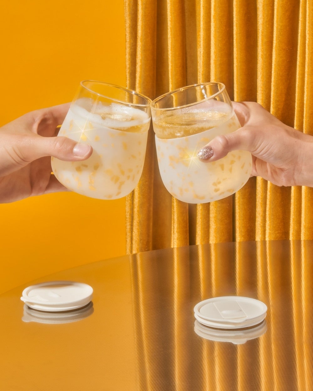 W&P Porter Glass - Gold Terrazzo