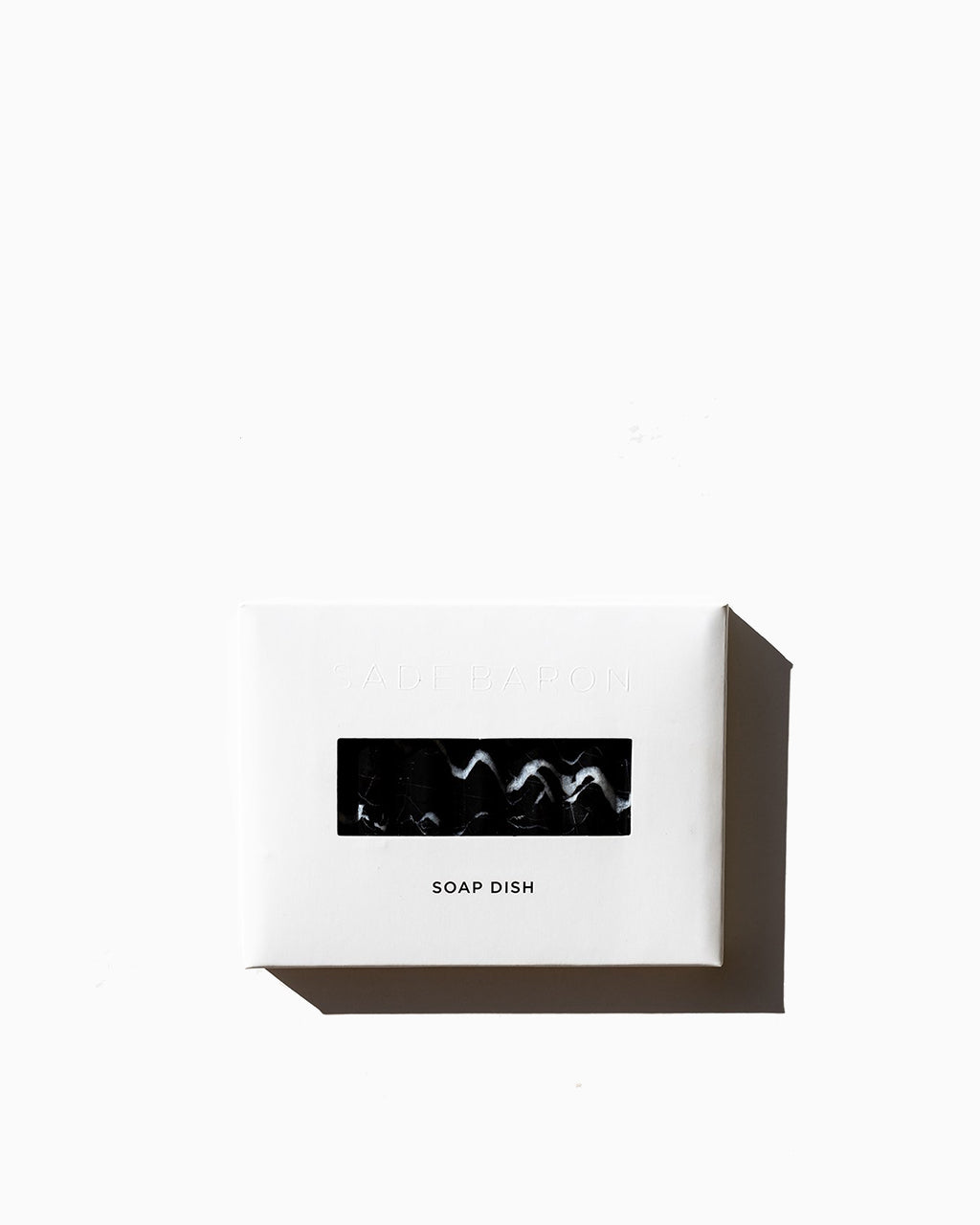 Sade Baron Black Marble Soap Dish - Nero