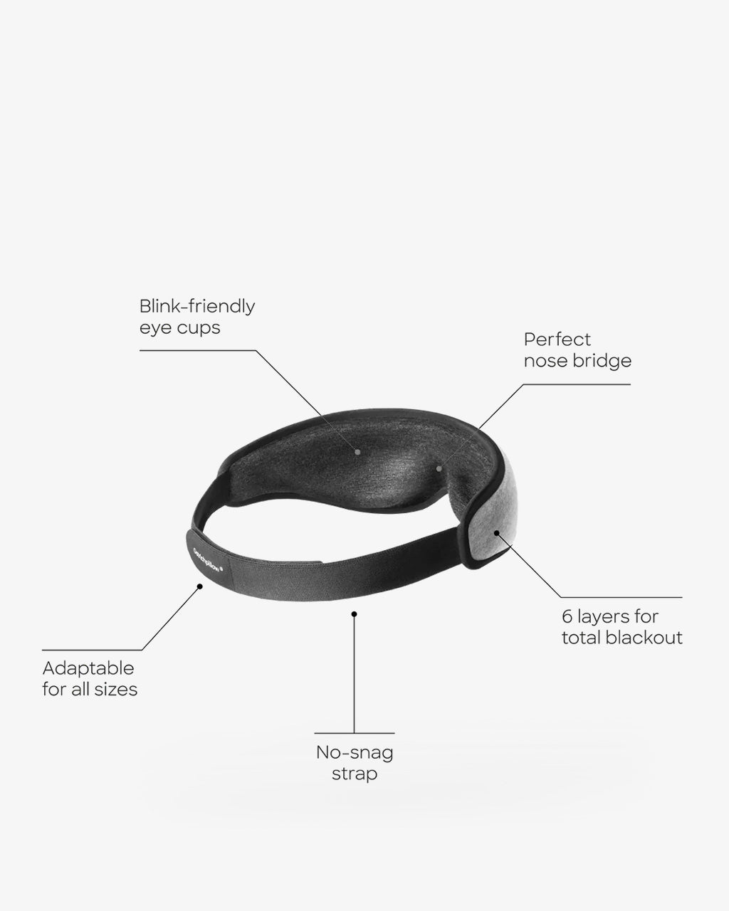 Ostrich Pillow Eye Mask with adjustable strap