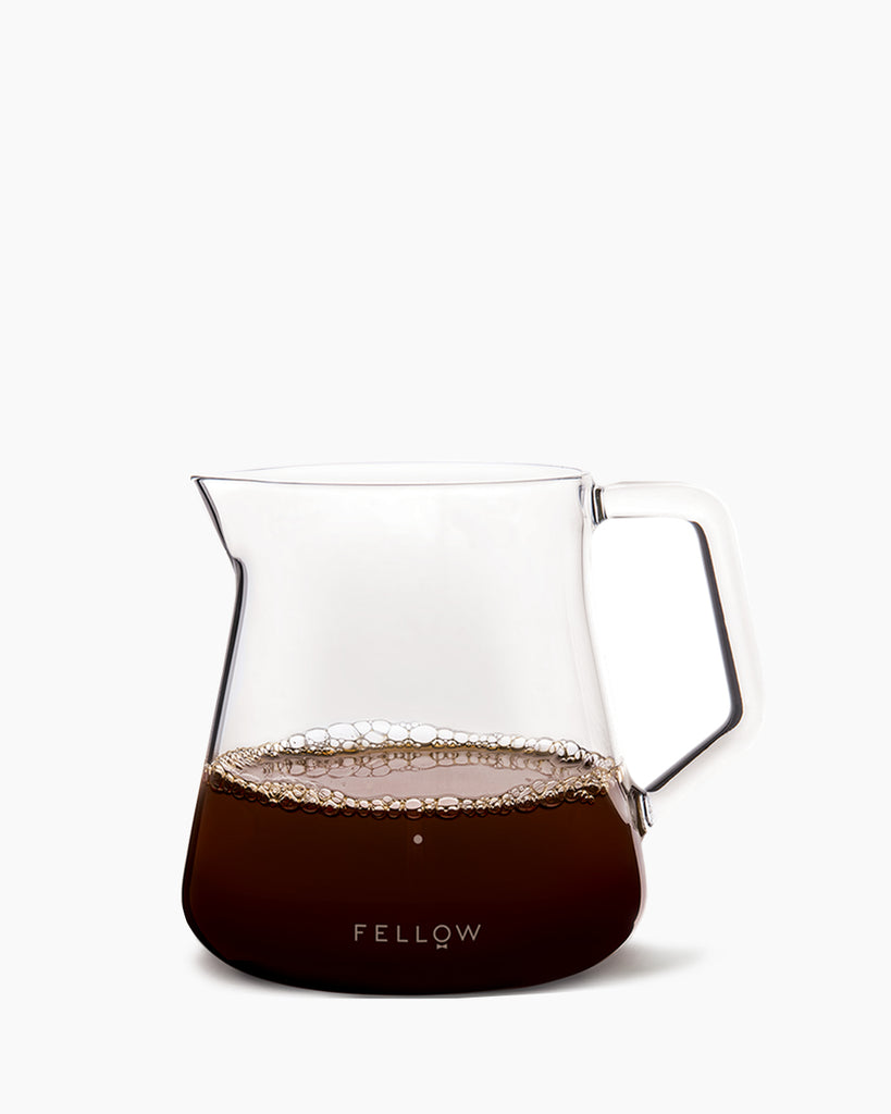 Fellow Mighty Small Glass Serving Carafe for Coffee & Tea, No-Drip