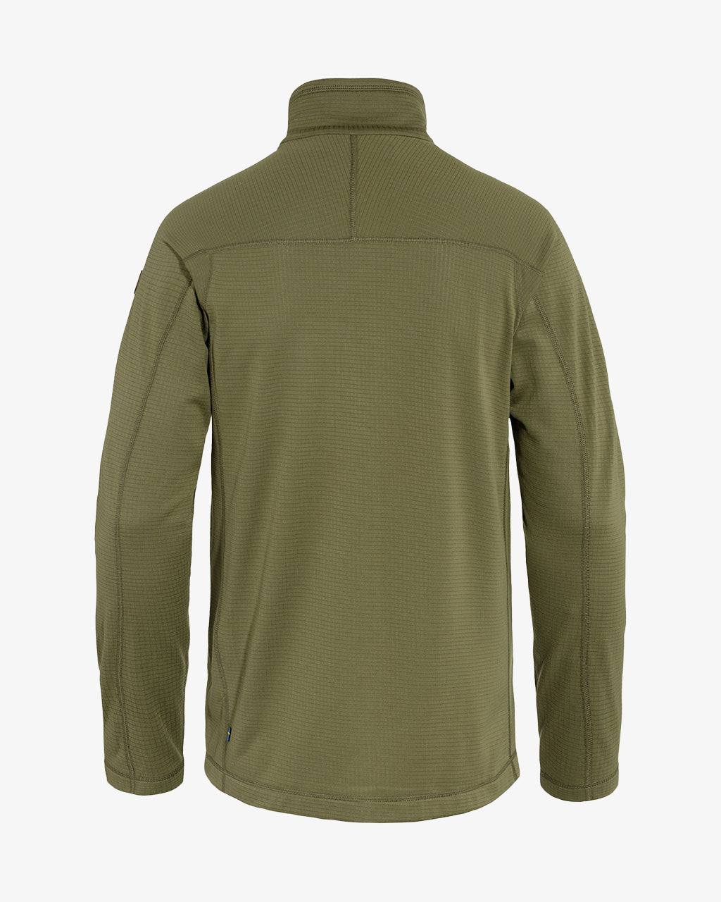 Back View of Fjallraven Abisko Lite Fleece Jacket | Green