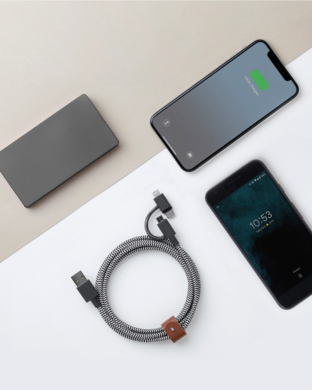 Native Union Belt Cable Universal on Desk | Zebra