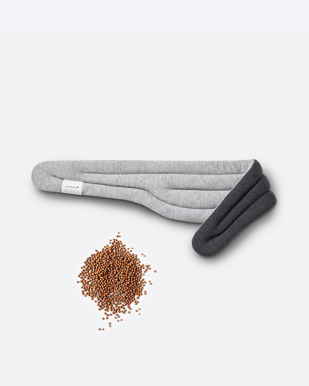 Close-up of Ostrichpillow Heated Neck Wrap material | Midnight Grey