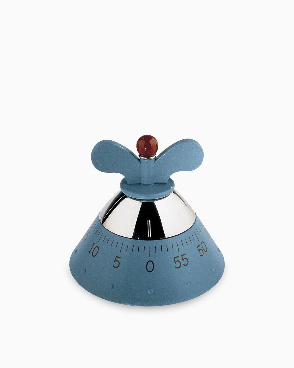 Alessi Kitchen Timer Front View | Light Blue