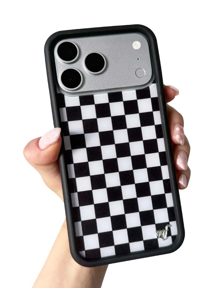 Checkers | Black iPhone Case
