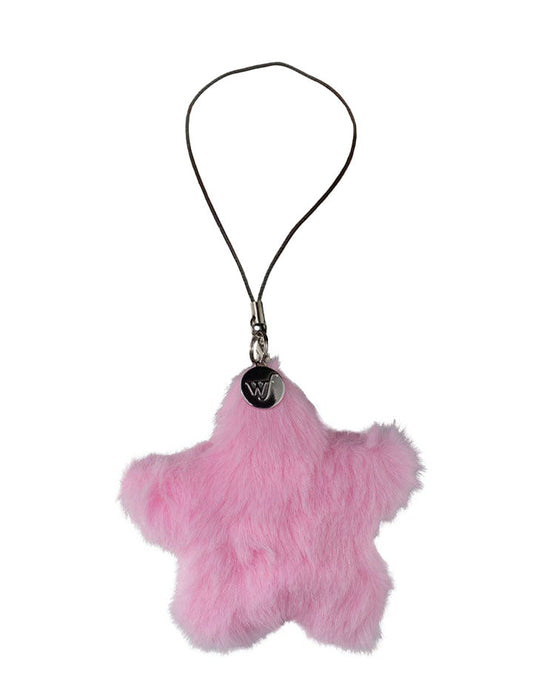 Wildflower Fluffy Star Charm | Pink