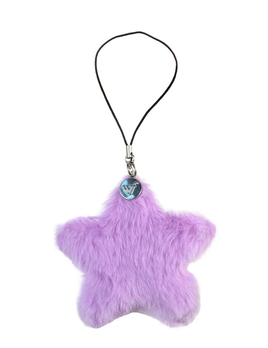 Wildflower  Fluffy Star Charm | Purple