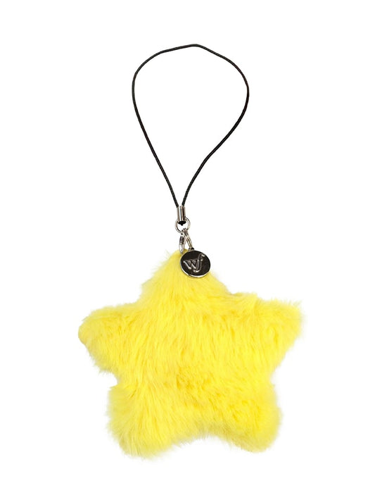 Wildflower Fluffy Star Charm | Yellow