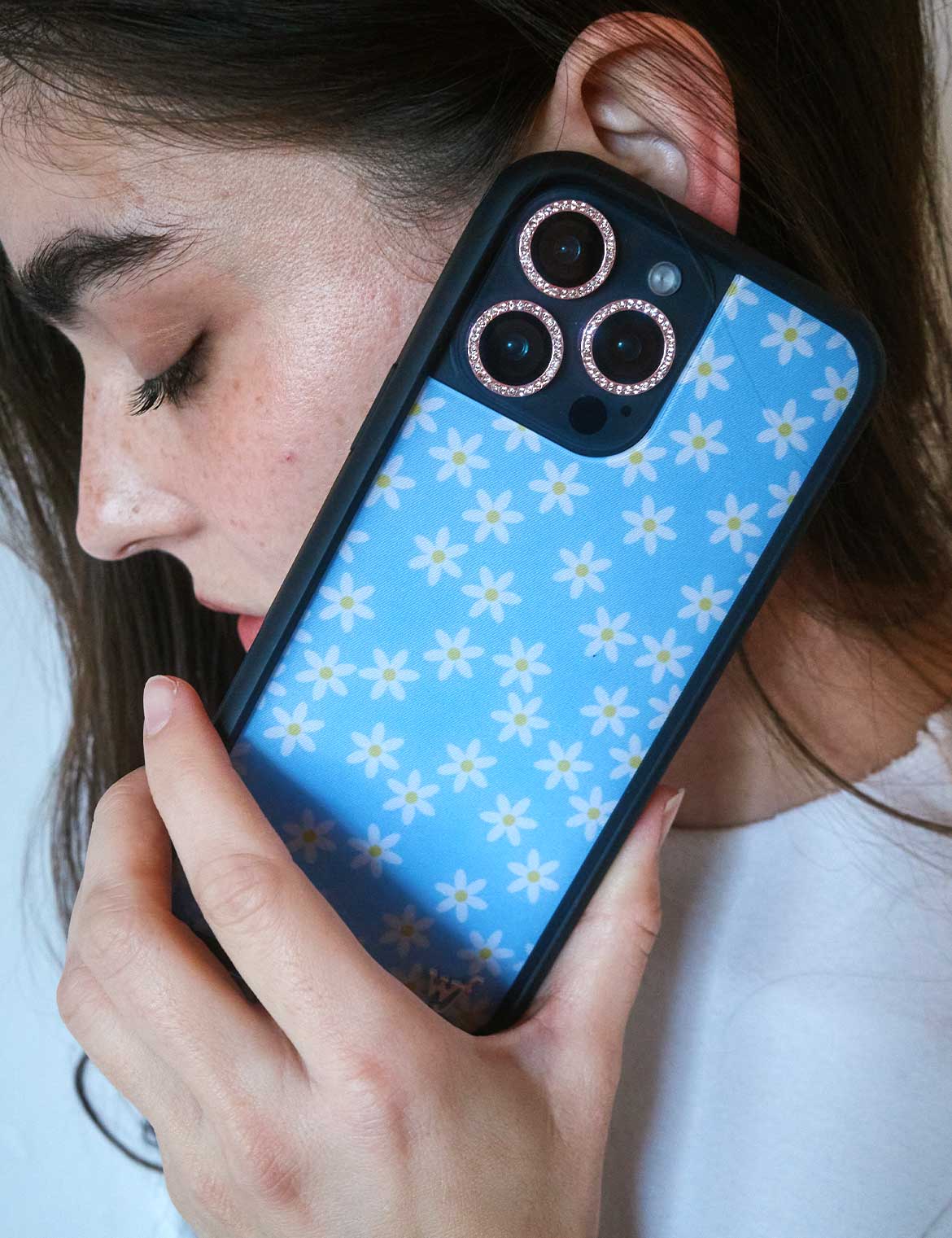 Wildflowers Blue Daisy iPhone Case