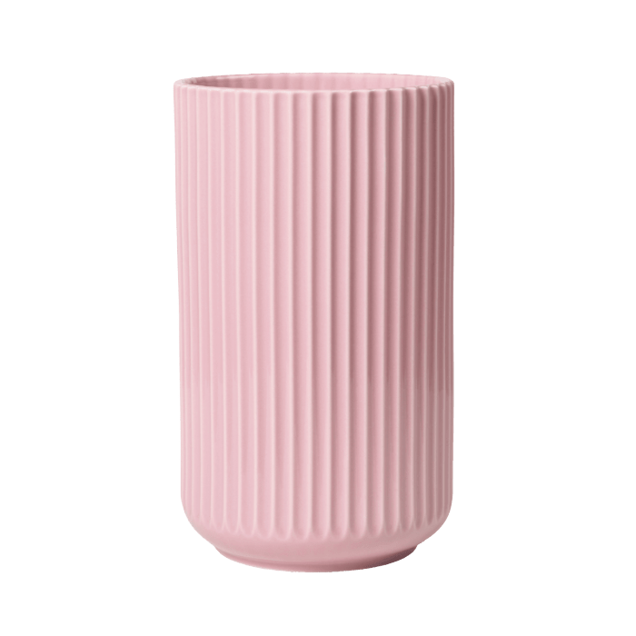 Lyngby Porcelæn Vase, Rose, H: 9.8"