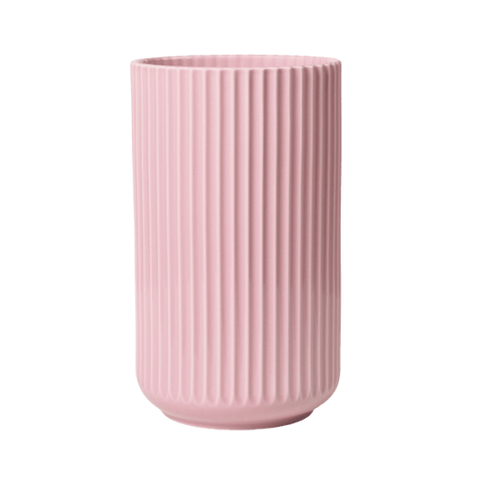 Lyngby Porcelæn Vase, Rose, H: 9.8"