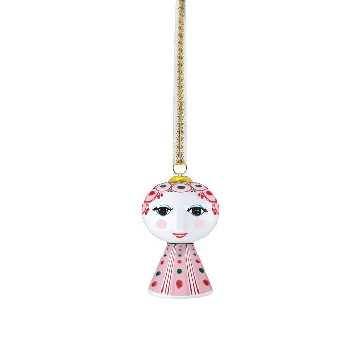 Bjørn Wiinblad Eva Christmas Ornament, Red/Green, H: 3"
