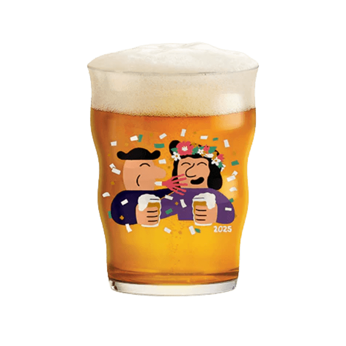 Holmegaard x Mikkeller Annual Pint Beer Glass, Clear, 13.5 Oz