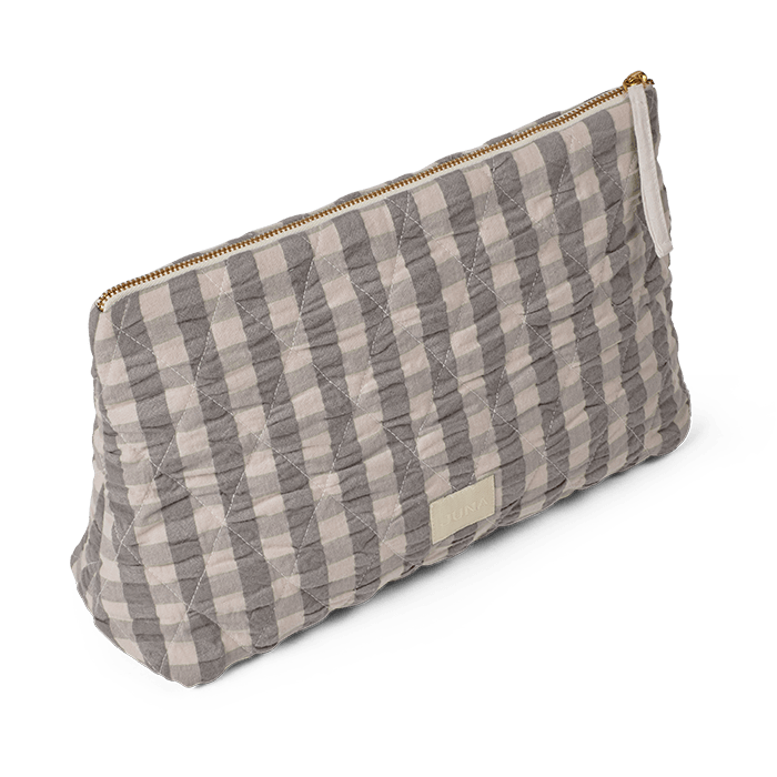 JUNA Karla Toiletry Bag, Grey/Birch
