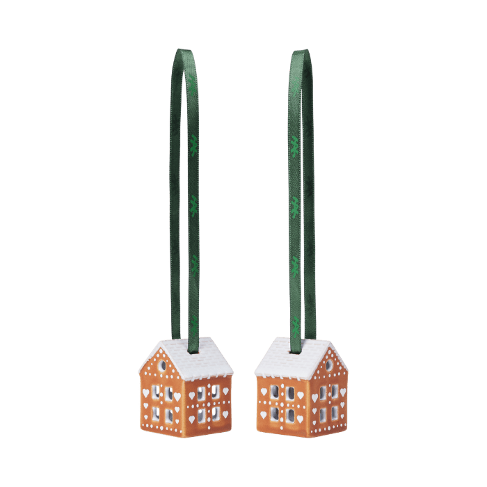 Kähler Gingerbread Hanging Ornament, 2 Pcs.