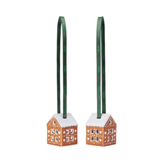 Kähler Gingerbread Hanging Ornament, 2 Pcs.