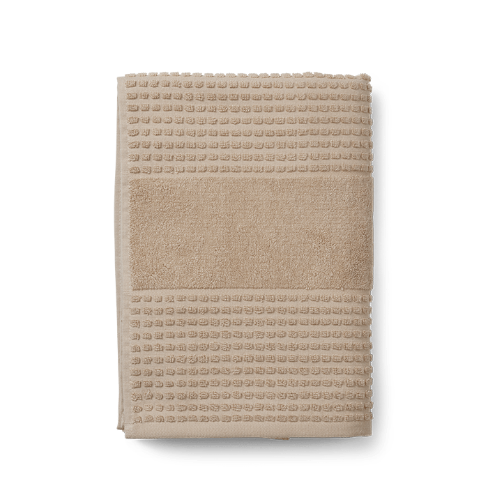 JUNA Check Towels, Sand