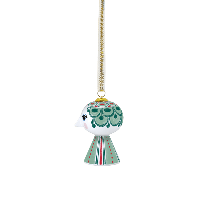 Bjørn Wiinblad Eva Christmas Ornament, Green, H: 3"