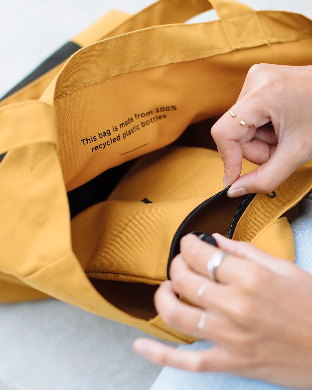 Native Union Tote Bag Lite showcasing its spacious interior