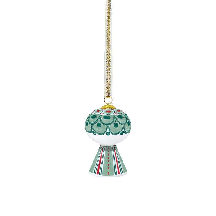Bjørn Wiinblad Eva Christmas Ornament, Green, H: 3"