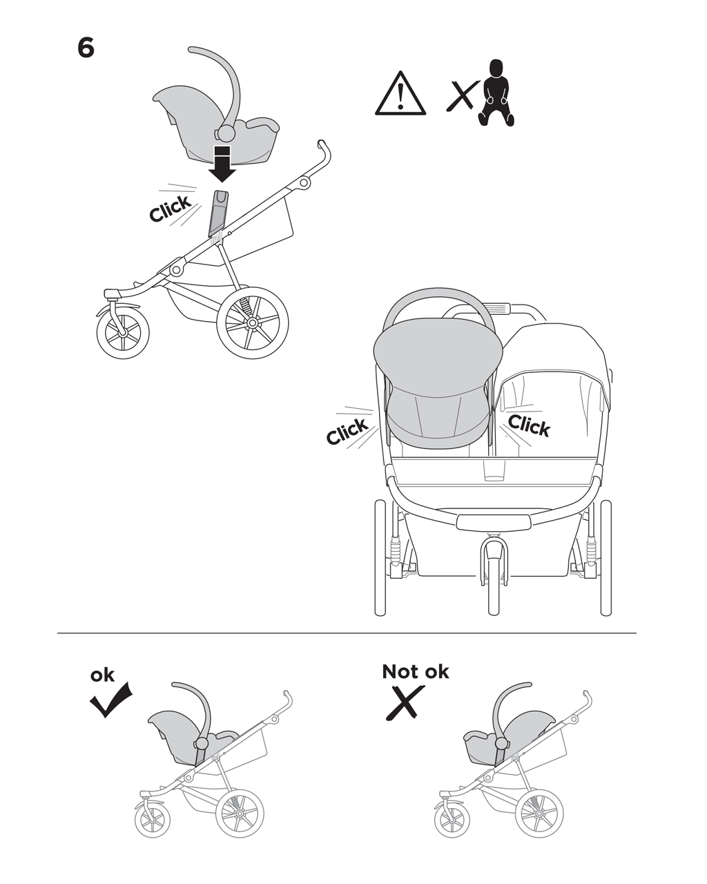 Thule Urban Glide 3 Double Car Seat Adapter For Maxi-Cosi