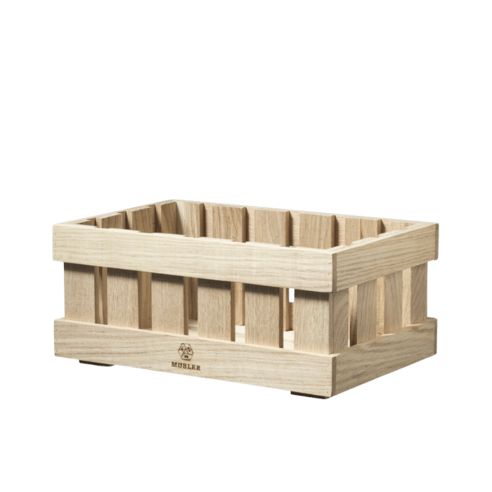 FDB Møbler X1 Æbletoft Apple Boxes, Natural Untreated Oak