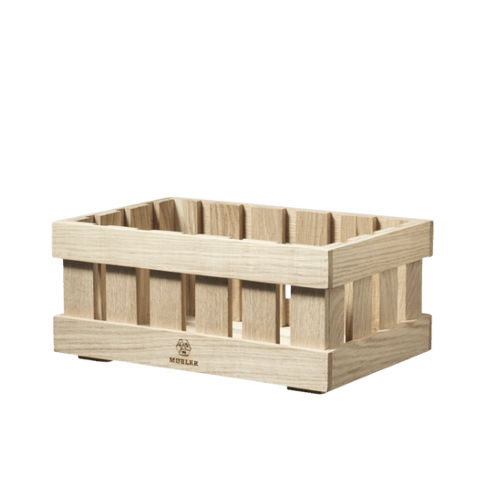 FDB Møbler X1 Æbletoft untreated oak apple box, size 2