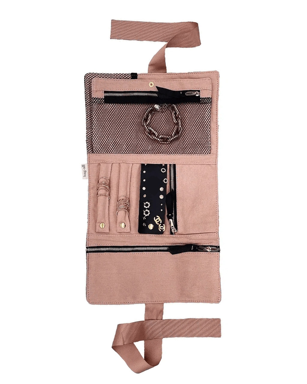 bag-all Large Jewelry Roll Travel Pouch