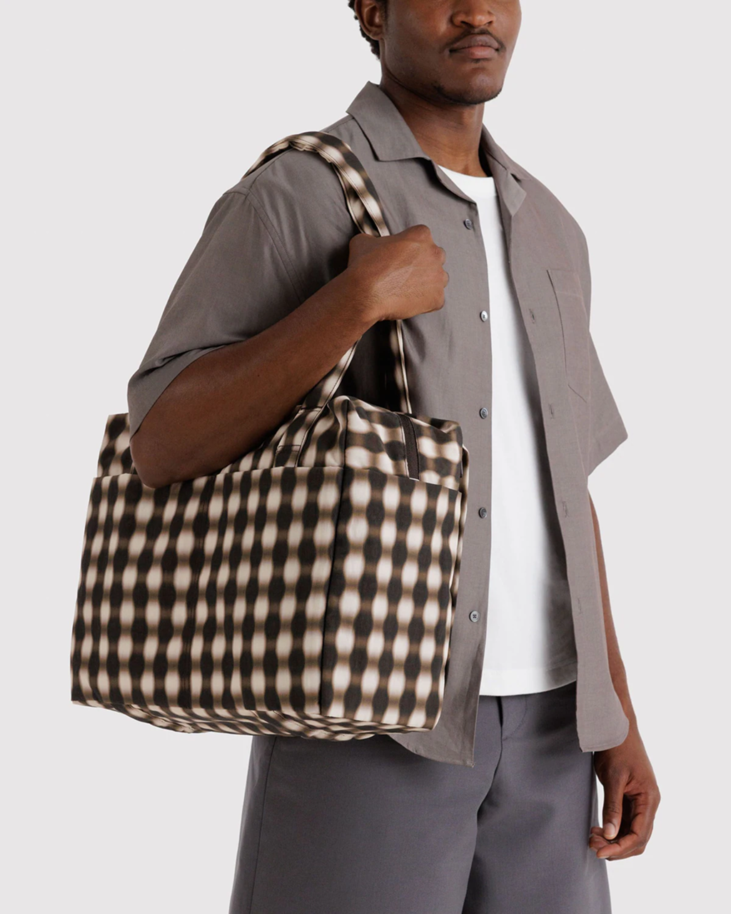 | Blurred Gingham Brown