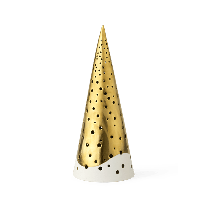 Kähler Nobili Tealight Holder High, Gold