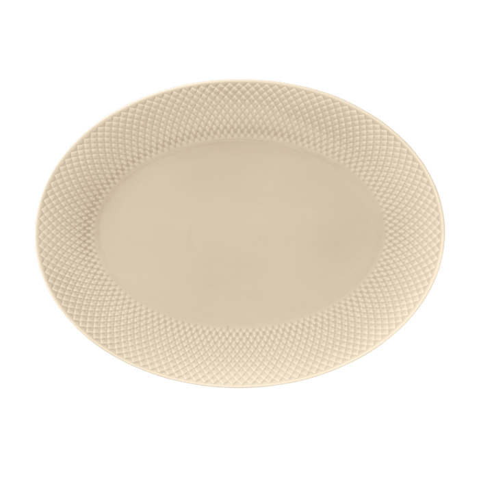Lyngby Porcelæn Rhombe Earth Serving Dish, Marble, W: 13.8"