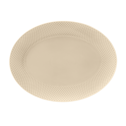 Lyngby Porcelæn Rhombe Earth Serving Dish, Marble, W: 13.8"