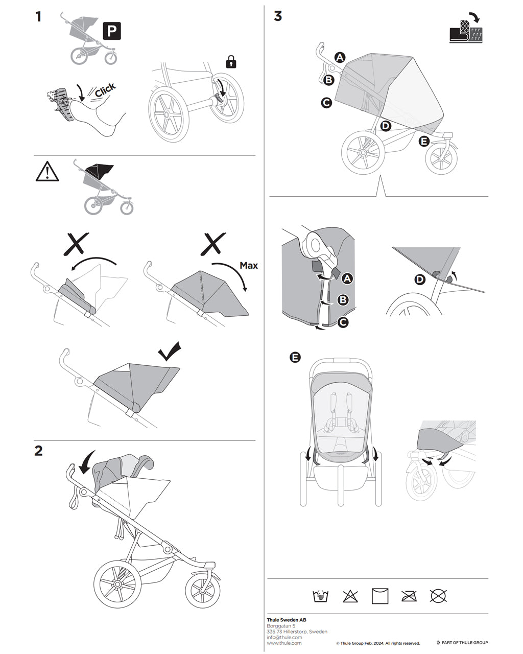 Thule Urban Glide 3 Double Rain Cover