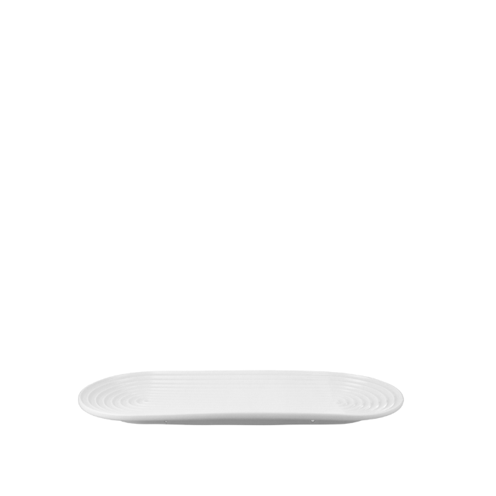 Lyngby Porcelæn Tura Oval Serving Dish, White, W: 13.4"