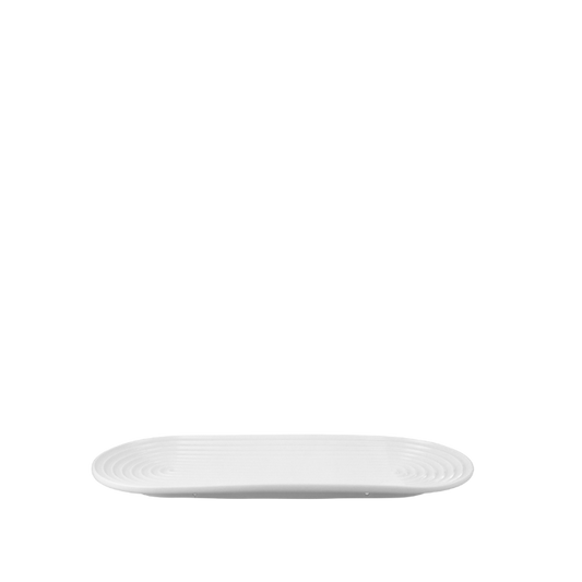 Lyngby Porcelæn Tura Oval Serving Dish, White, W: 13.4"