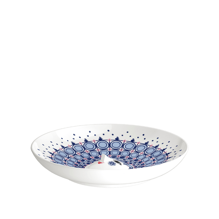 Bjørn Wiinblad Olga Dish, Blue, Ø: 13"