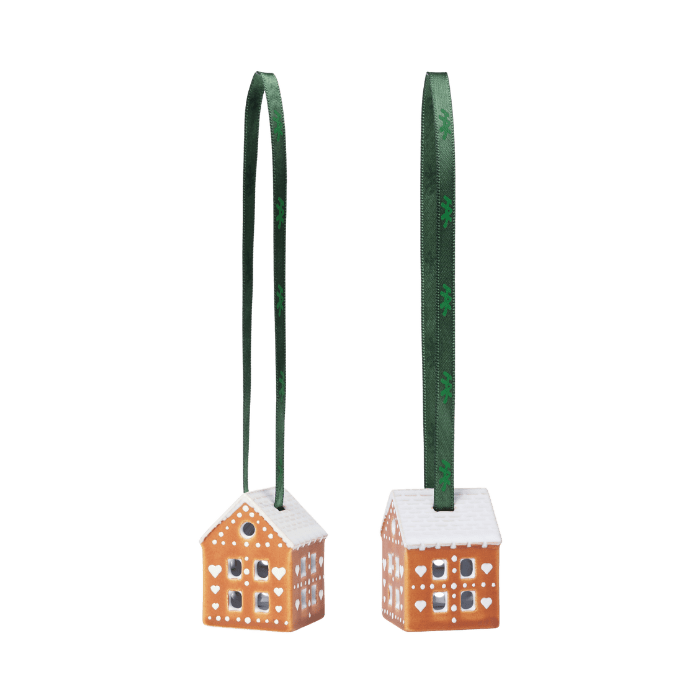 Kähler Gingerbread Hanging Ornament, 2 Pcs.