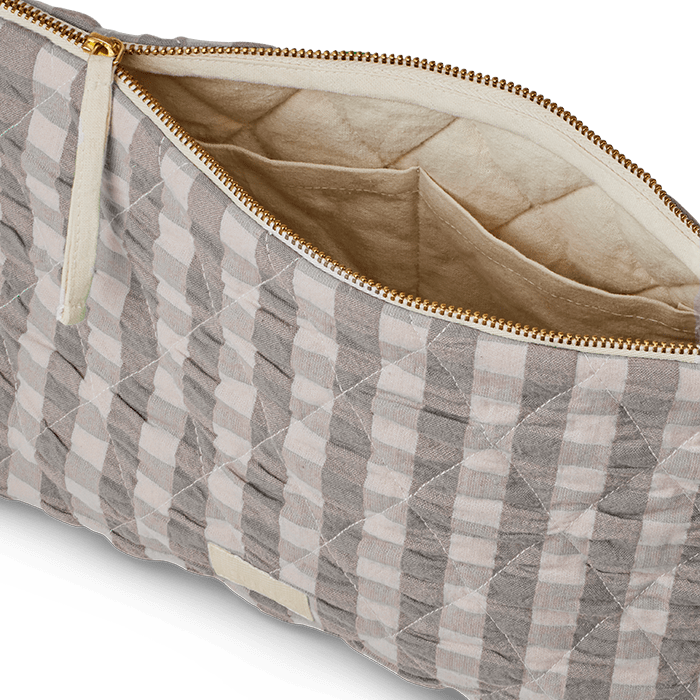JUNA Karla Toiletry Bag, Grey/Birch