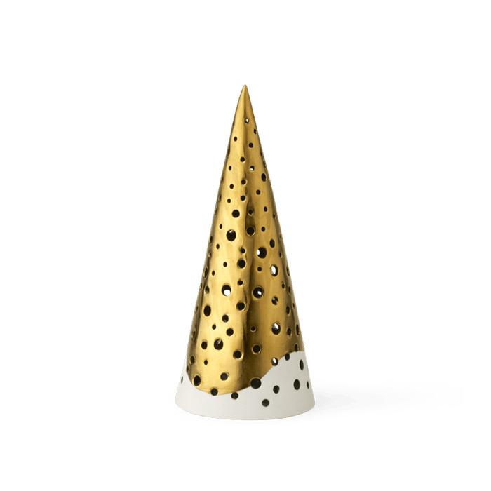 Kähler Nobili Tealight Holder High, Gold