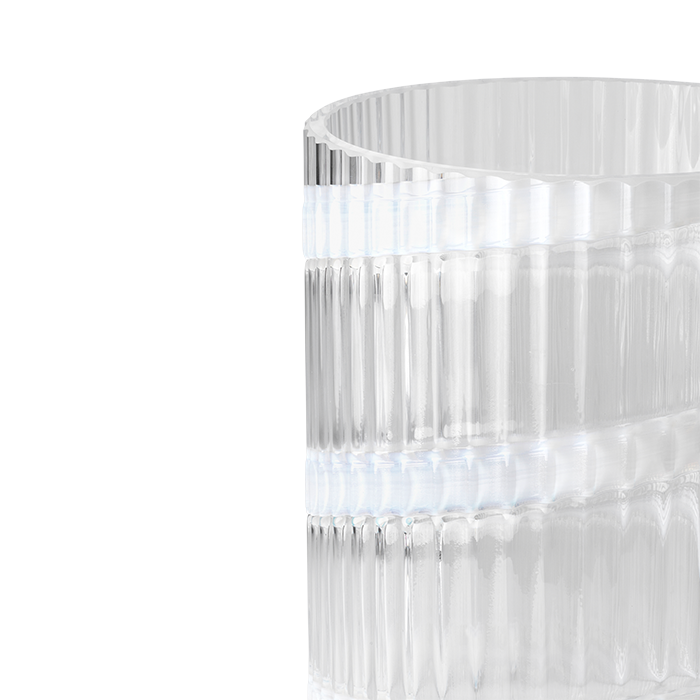 Lyngby Porcelæn Lyngby Vase, Swirl White