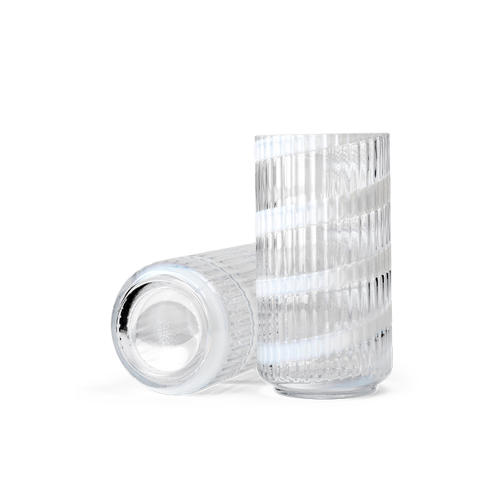 Lyngby Porcelæn Lyngby Vase, Swirl White